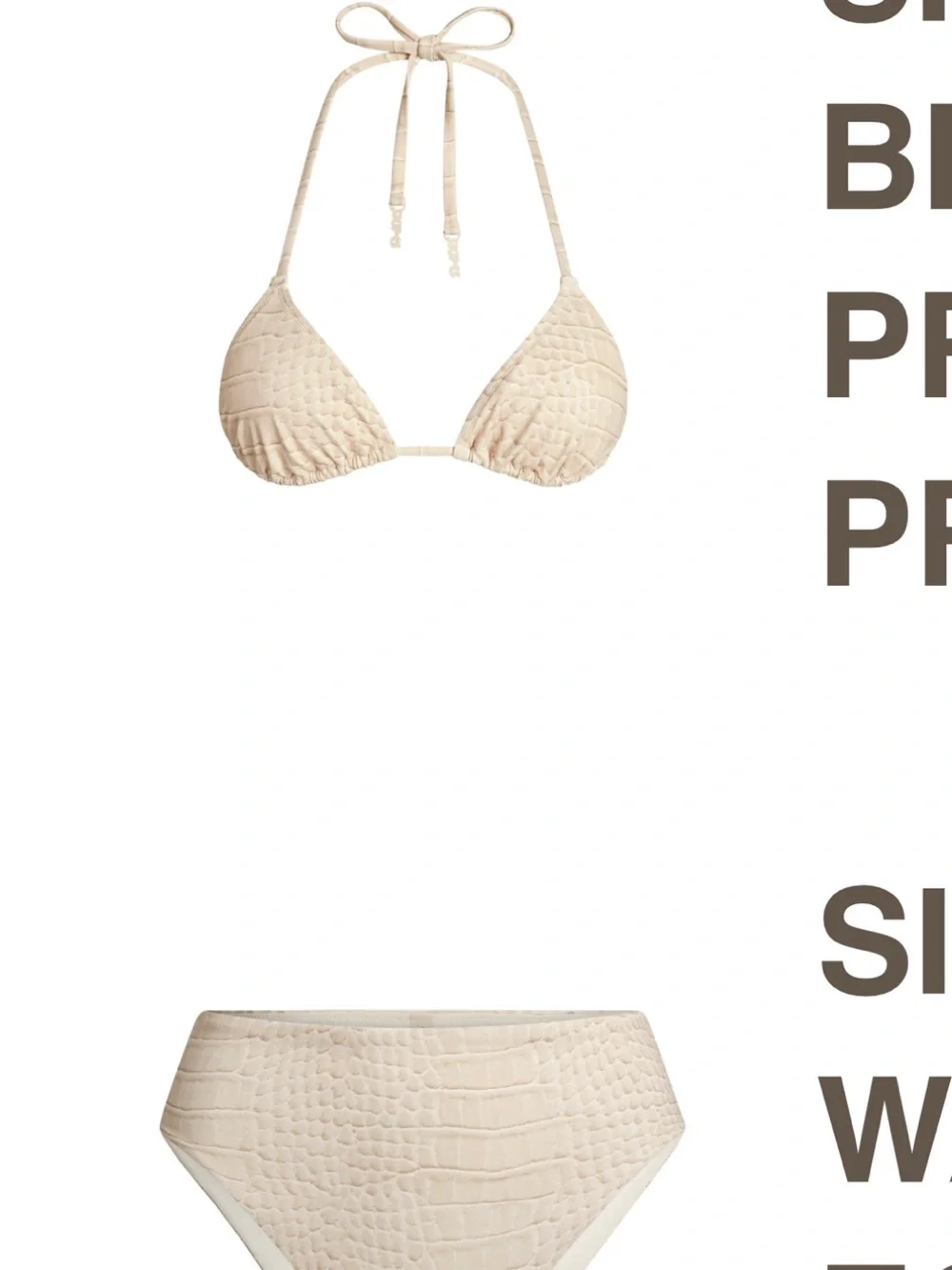 SKIMS crocodile egret Bikini
